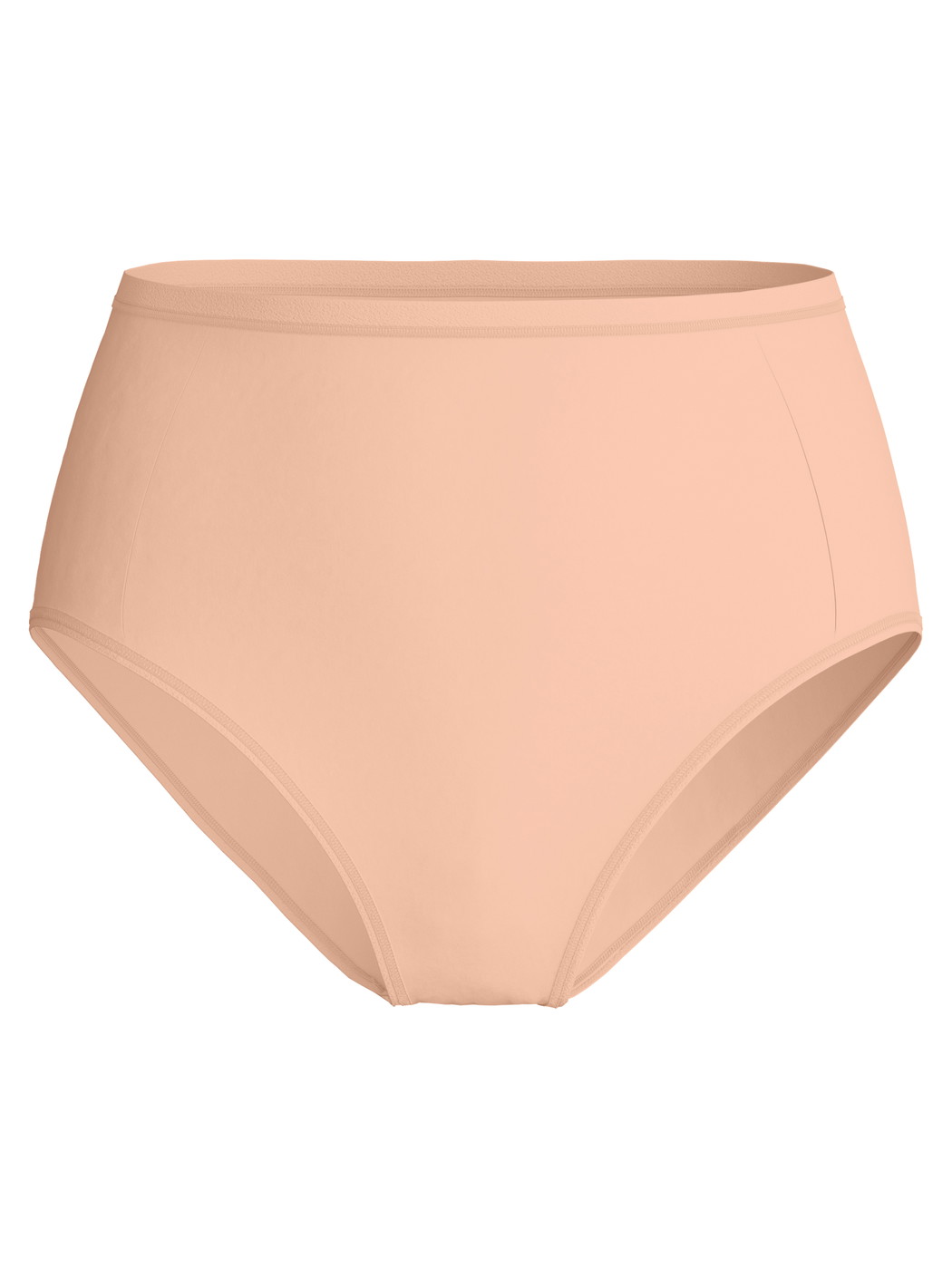 Femme - Culotte taille haute en Polyamide de couleur Beige, Unicolore, de la série Sleek Skin de CALIDA