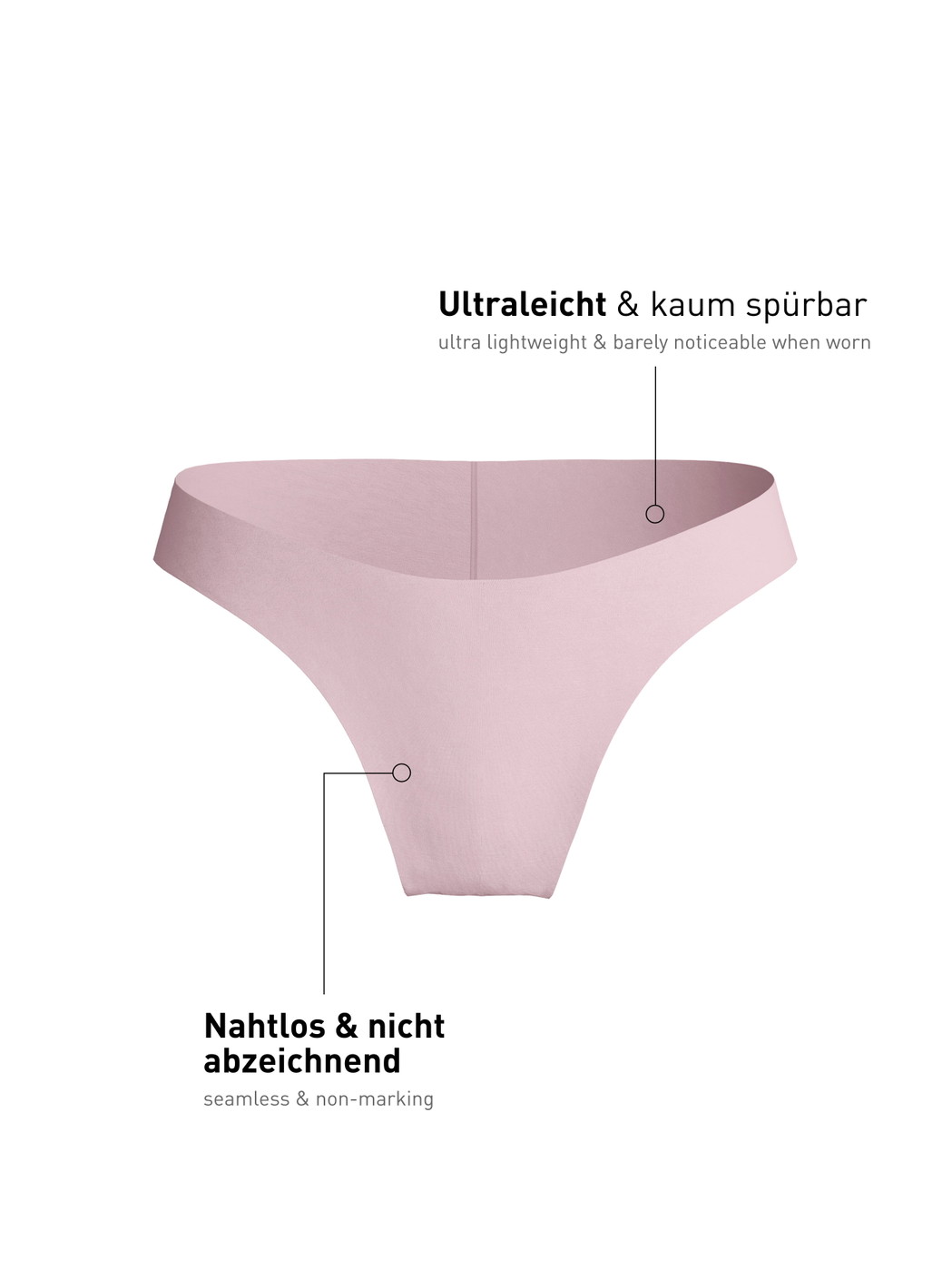 Femme - Slip brésilien sans couture en Modal de couleur Violet, Unicolore, de la série Natural Skin de CALIDA