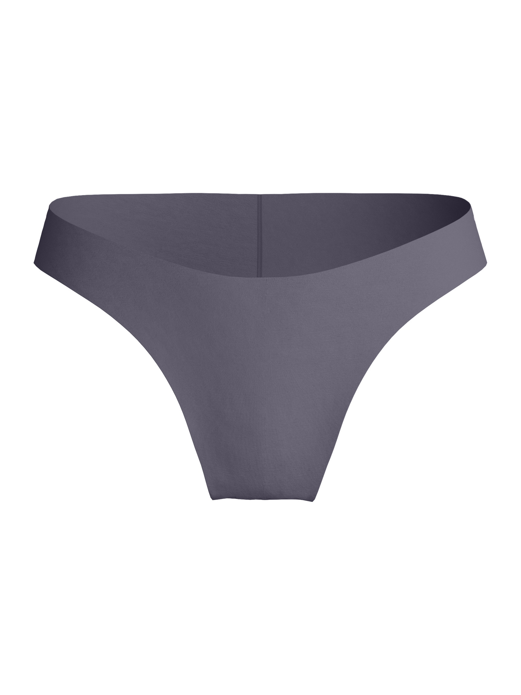 Femme - Slip brésilien sans couture en Modal de couleur Gris, Unicolore, de la série Natural Skin de CALIDA