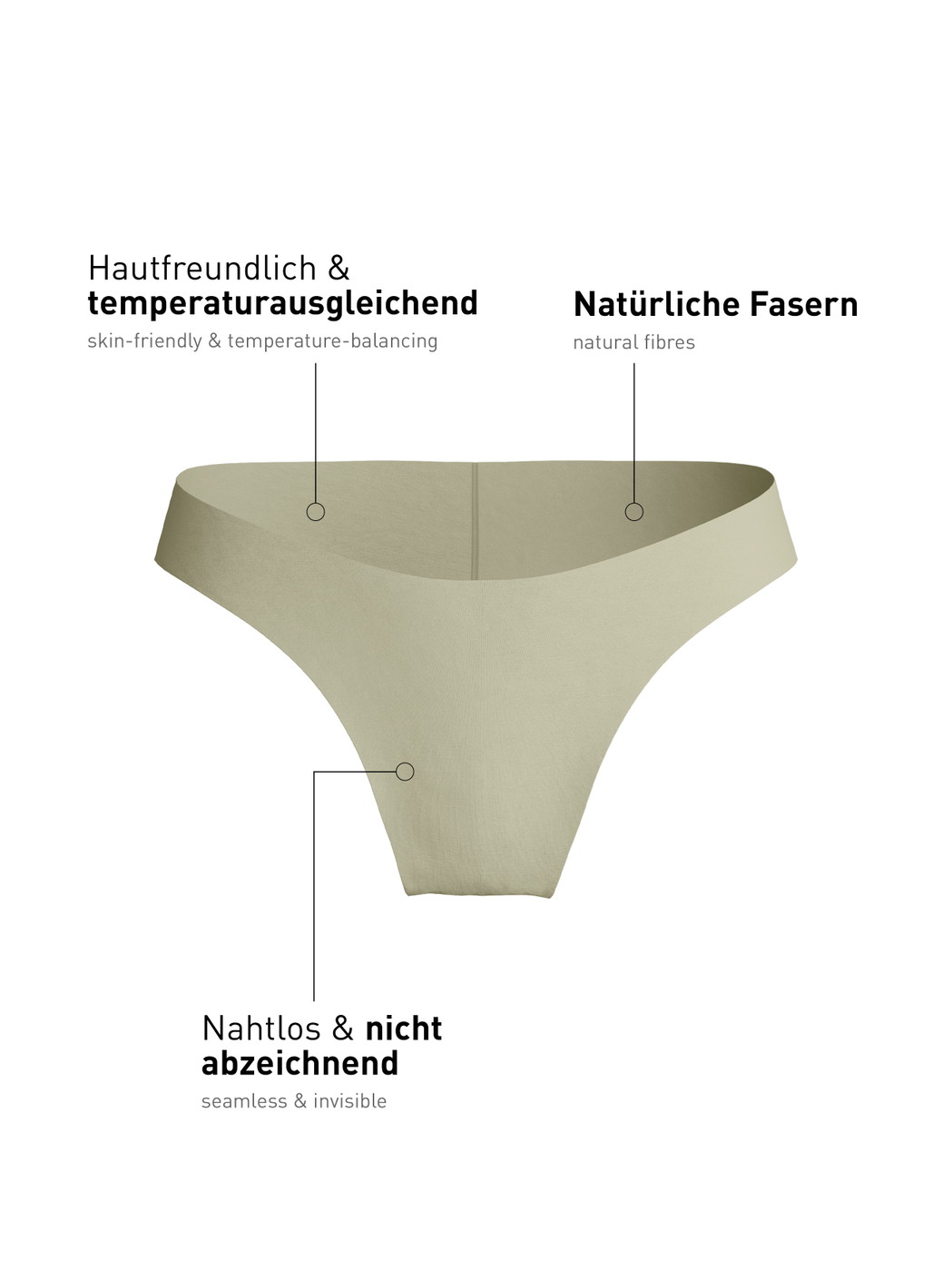 Women - Seamless Brazilian Brief made of Modal in Green, Unicoloured, from the Natural Skin series by CALIDA