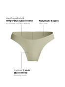 Women - Seamless Brazilian Brief made of Modal in Green, Unicoloured, from the Natural Skin series by CALIDA