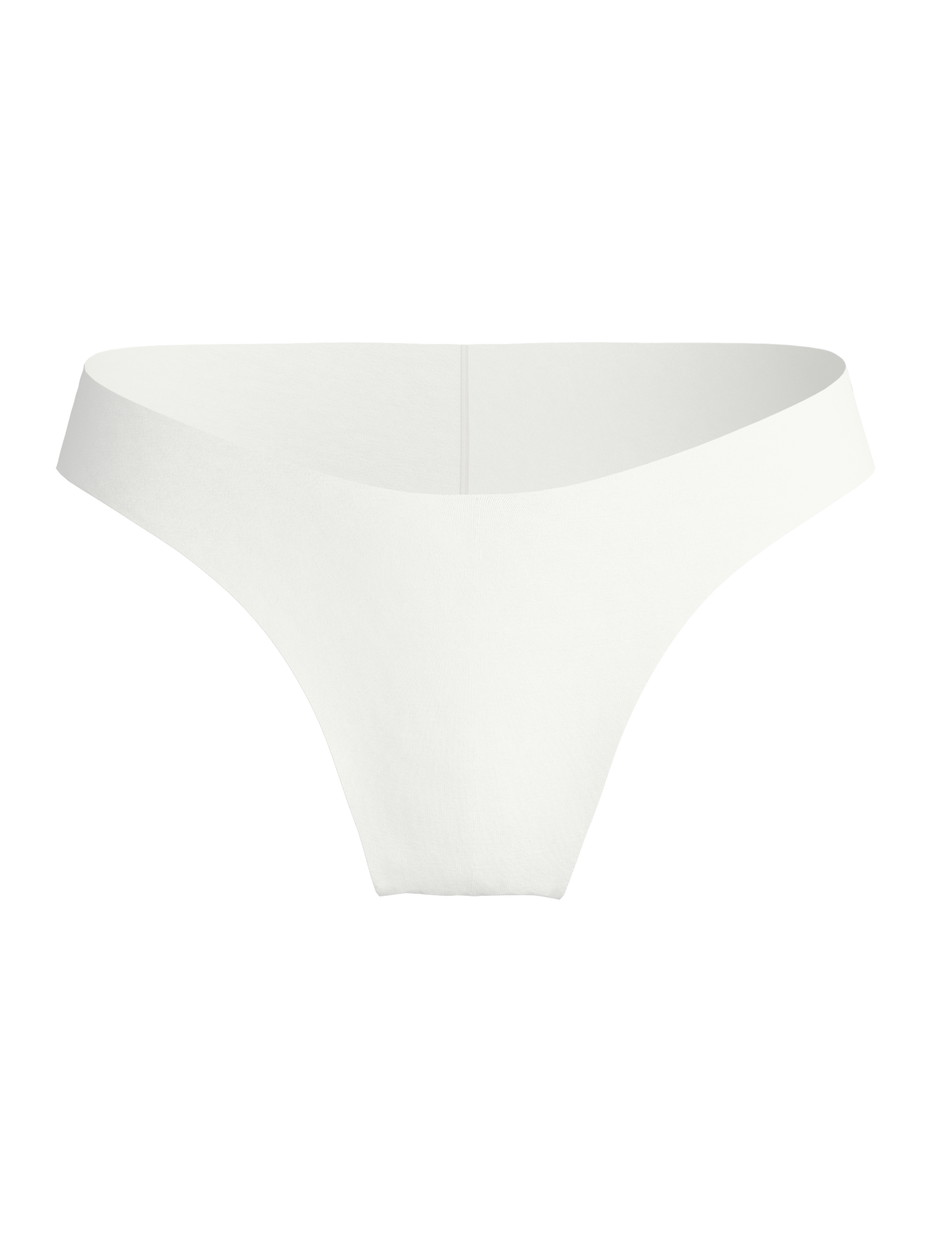 Femme - Slip brésilien sans couture en Modal de couleur Blanc, Unicolore, de la série Natural Skin de CALIDA