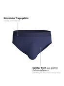 Herren - Slip aus Lyocell in Blau, Einfarbig aus Serie Natural Cooling von CALIDA