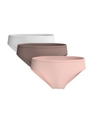 Damen - Slip, 3er-Pack aus Polyamid in Braun, Einfarbig aus Serie Eco Sense Special von CALIDA