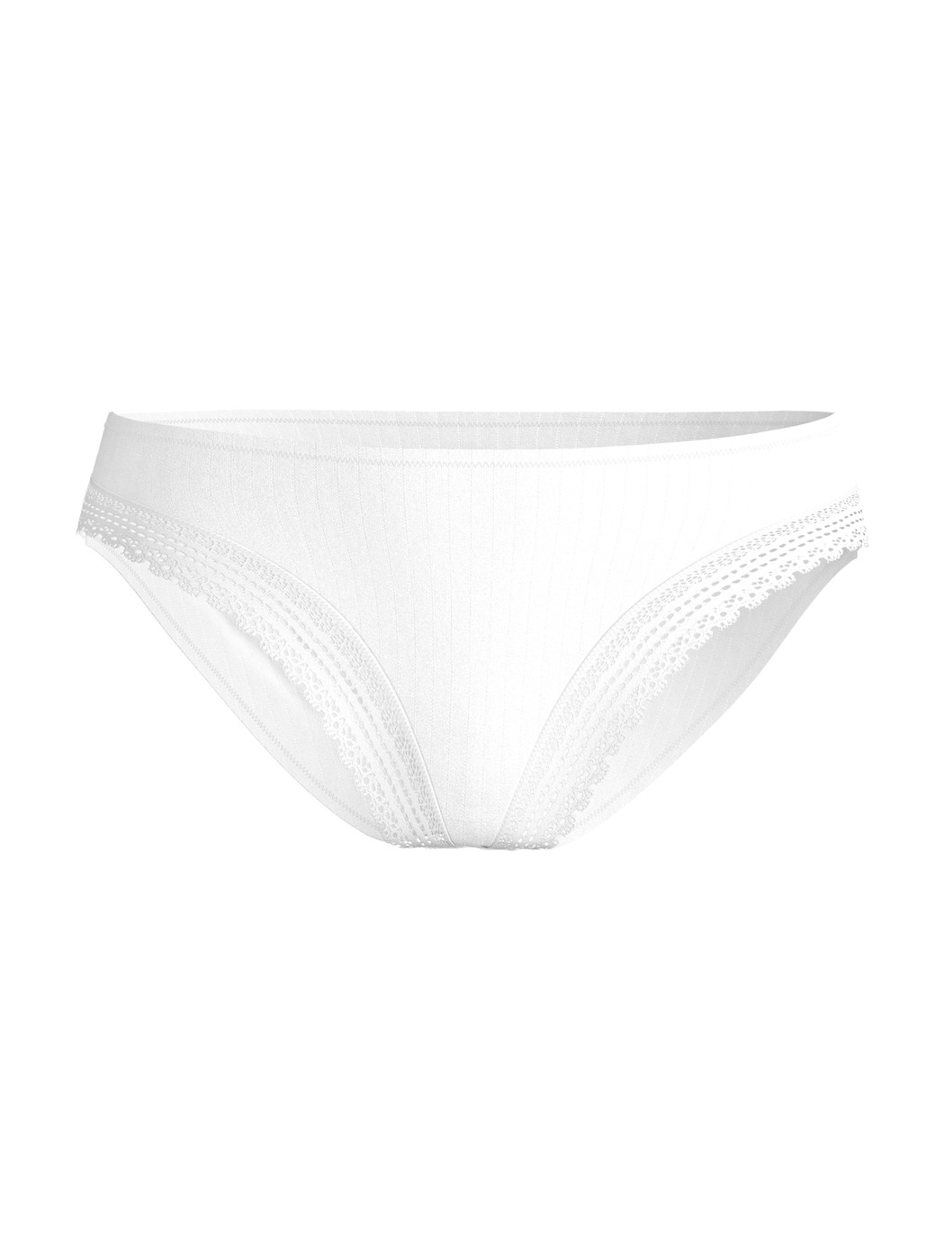Damen - Slip aus Modal in Weiß, Spitze aus Serie Etude Ajours von CALIDA