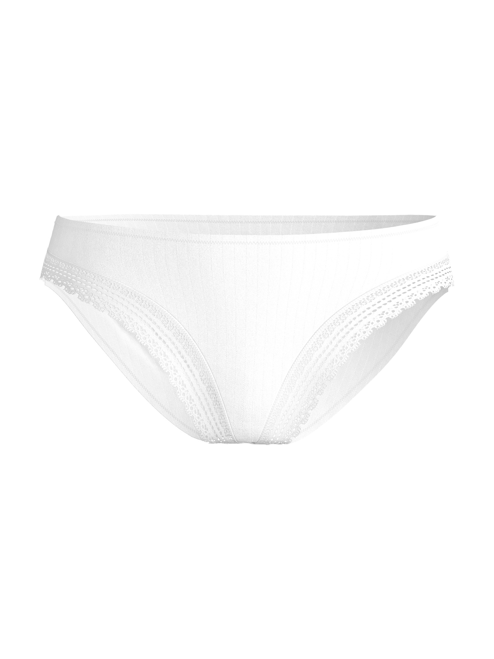 Donna - Slip in Modal di colore Bianco, Pizzo, della serie Etude Ajours di CALIDA