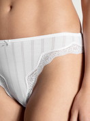 Femme - Culotte, regular cut en Coton de couleur Blanc, Dentelle, de la série Etude Toujours de CALIDA, Détail