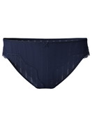 Donna - Slip, regular cut in Cotone di colore Blu, Pizzo, della serie Etude Toujours di CALIDA
