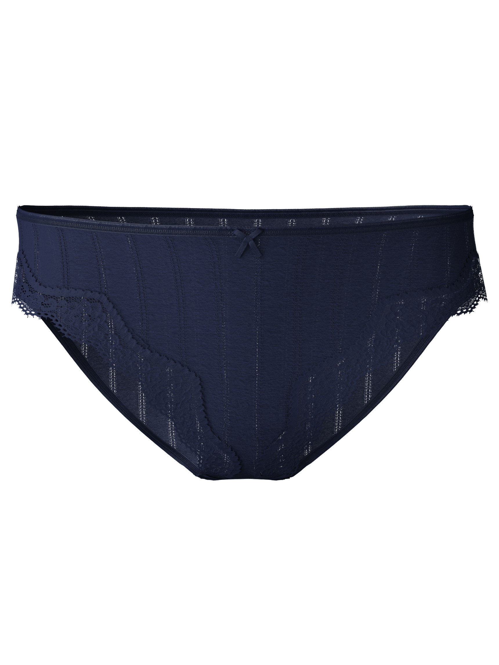Donna - Slip, regular cut in Cotone di colore Blu, Pizzo, della serie Etude Toujours di CALIDA