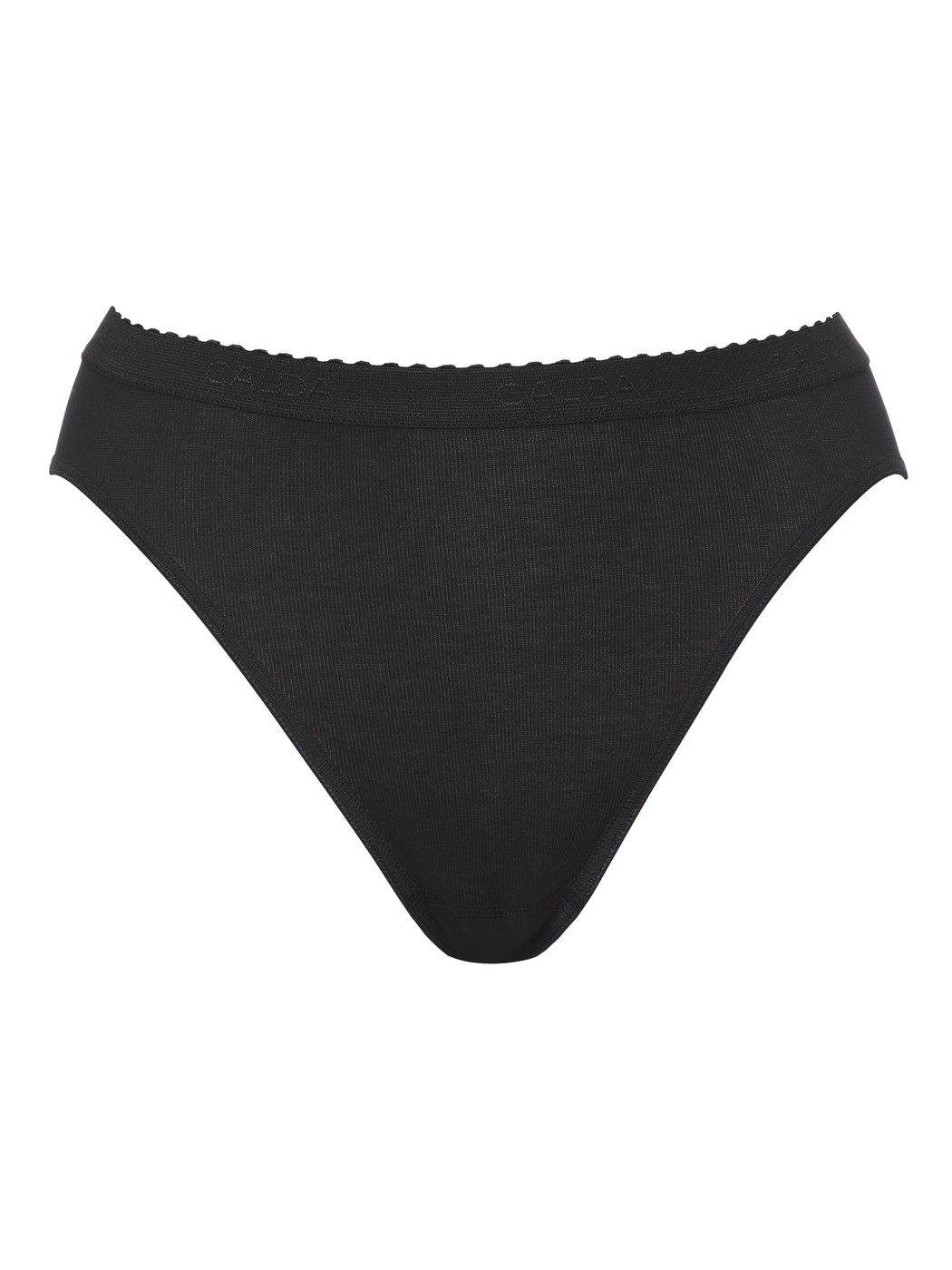 Femme - Culotte en 100% coton de couleur Noir, Unicolore, de la série Iconics de CALIDA