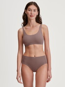 Women model is wearing Brief made of Modal in Brown, Unicoloured from the Natural Skin series by CALIDA, Outfit