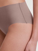 Women model is wearing Brief made of Modal in Brown, Unicoloured from the Natural Skin series by CALIDA, Detail