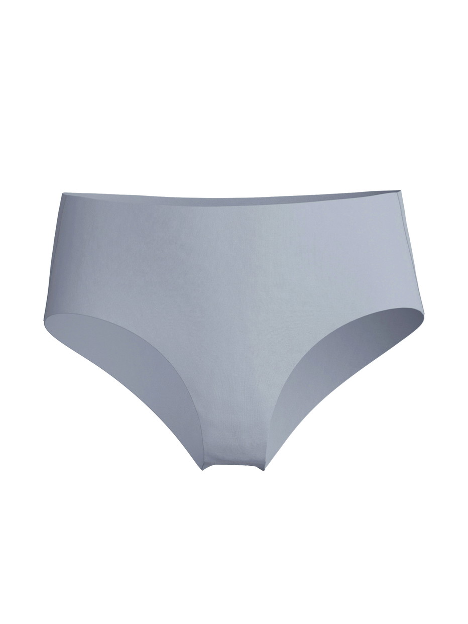 Damen - Seamless-Midi-Slip aus Modal in Grau, Einfarbig aus Serie Natural Skin von CALIDA