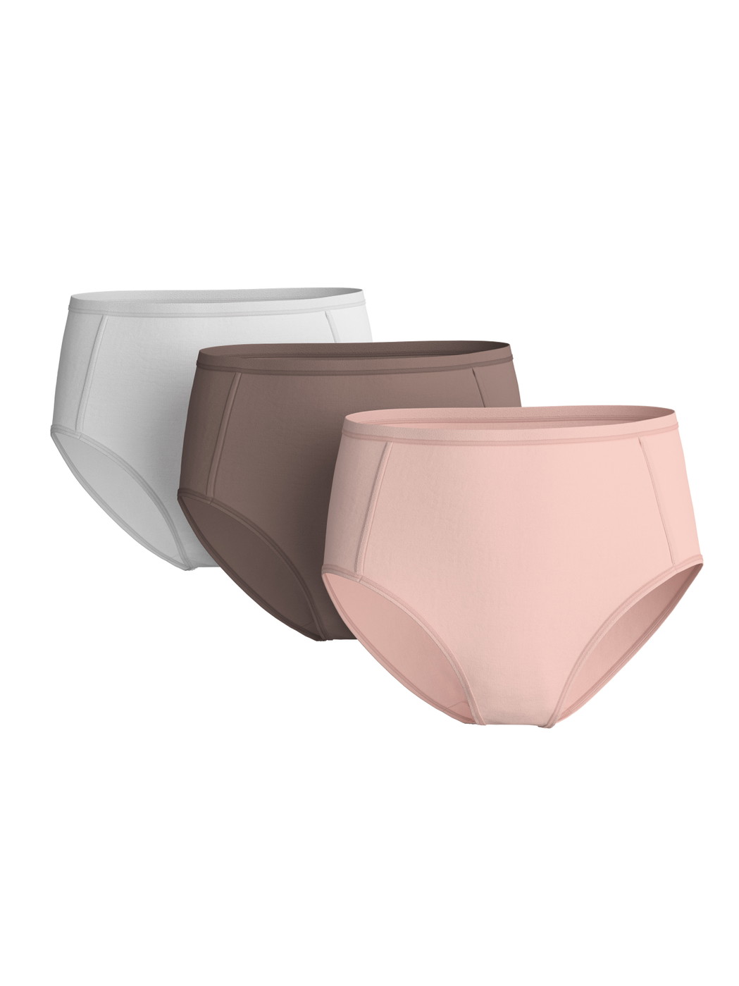 Femme - slips taille haute, lot de 3 en Polyamide de couleur Marron, Unicolore, de la série Eco Sense Special de CALIDA
