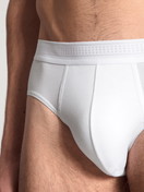 Herren - Slip mit Softbund aus Lyocell in Weiß, Einfarbig aus Serie Focus von CALIDA, Detail
