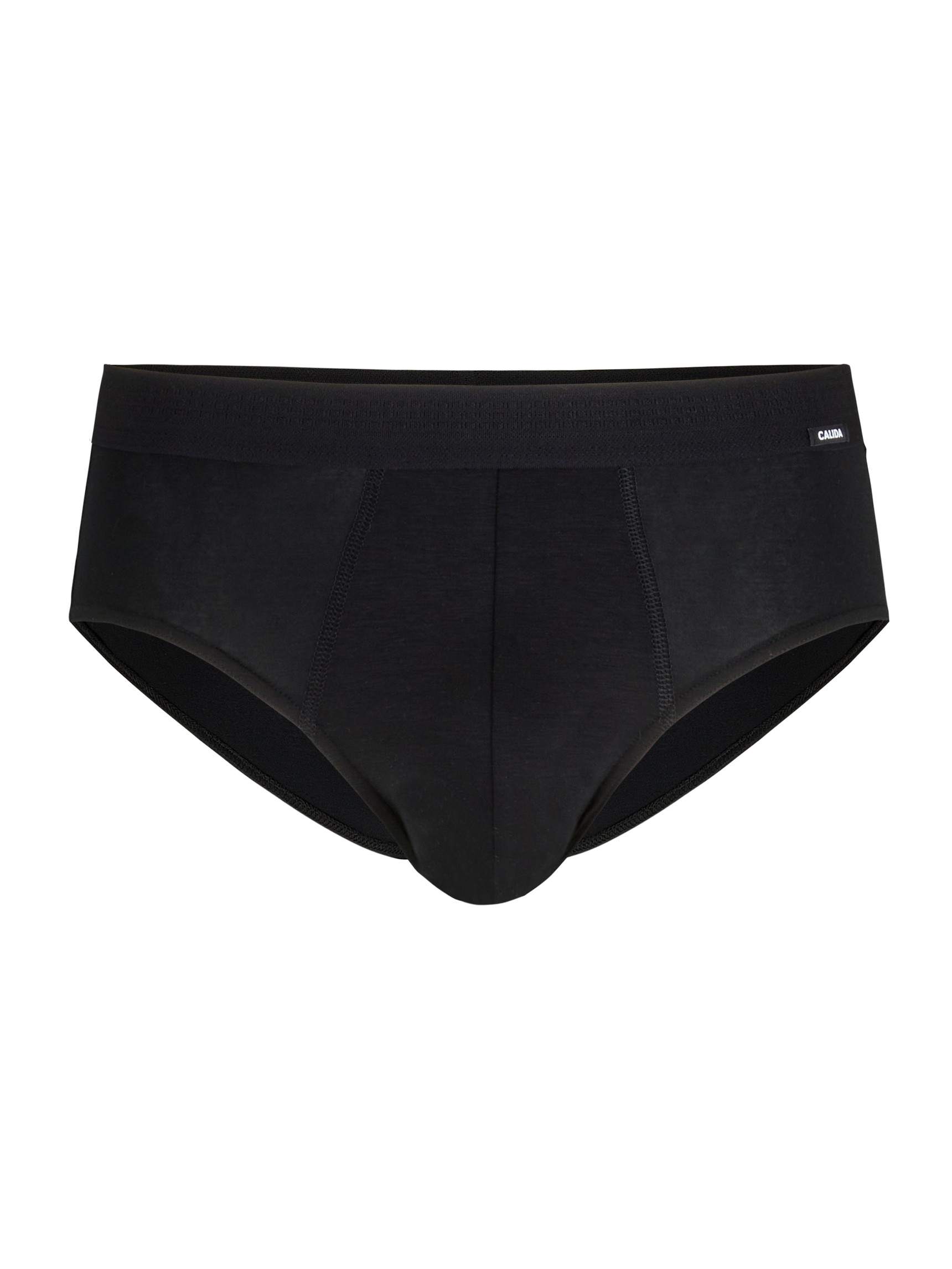 Herren - Slip mit Softbund aus Lyocell in Schwarz, Einfarbig aus Serie Focus von CALIDA