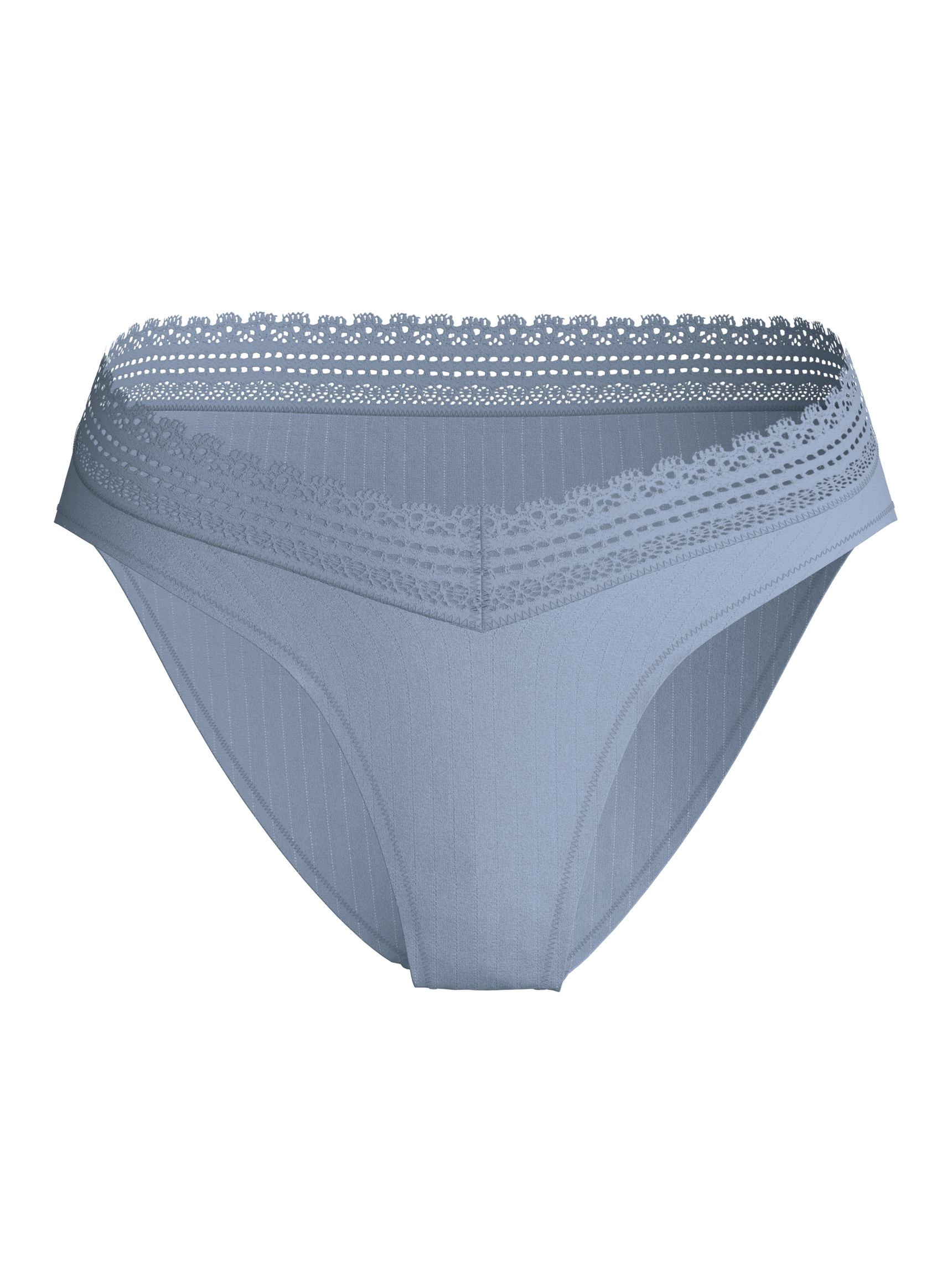 Damen - Brazil-Slip aus Modal in Blau, Spitze aus Serie Etude Ajours von CALIDA