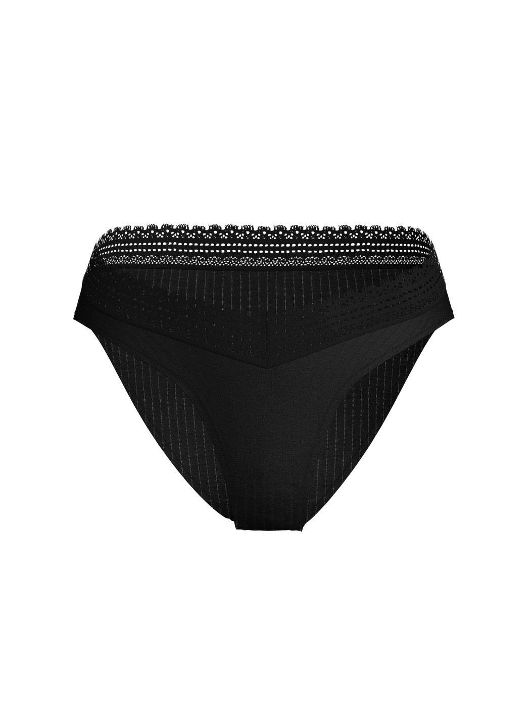 Women - Brazilian Brief made of Modal in Black, Unicoloured, from the Etude Ajours series by CALIDA