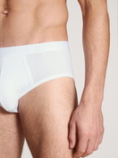 Herren - Slip, 2er-Pack aus 100% Baumwolle in Weiß, Einfarbig aus Serie Natural Benefit von CALIDA, Detail