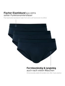 Herren - Slip, 3er-Pack aus Baumwolle in Blau, Einfarbig aus Serie Natural Benefit von CALIDA