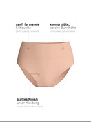 Donna - Slip modellante in Poliammide di colore Rosa, Tinta unita, della serie Seamless Shape di CALIDA