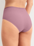 Women model is wearing Brief made of Polyamide in Pink, Unicoloured from the Eco Sense Special series by CALIDA, Back view