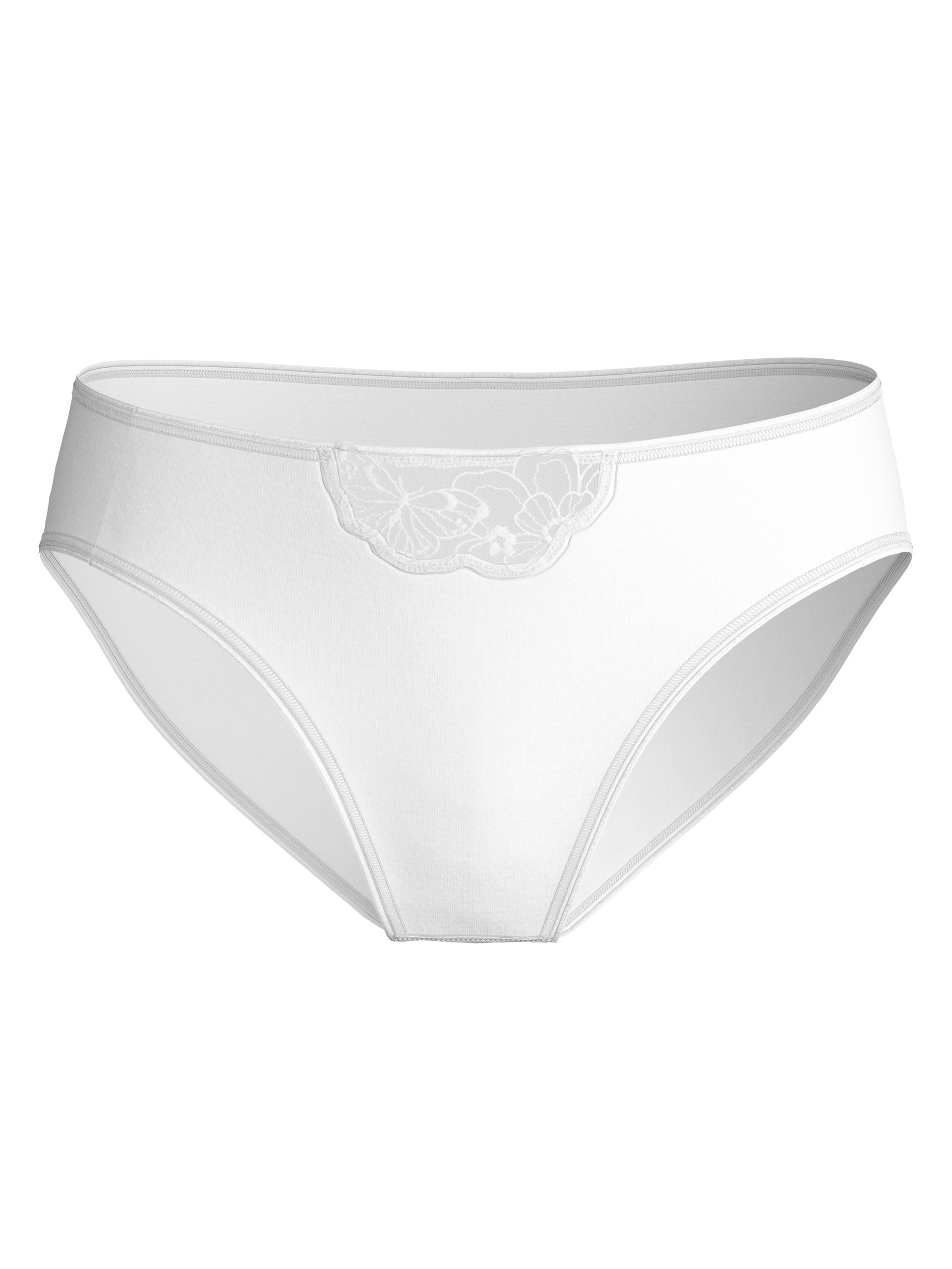 Women - Mini briefs made of 100% Cotton in White, Lace, from the Cotton Desire series by CALIDA