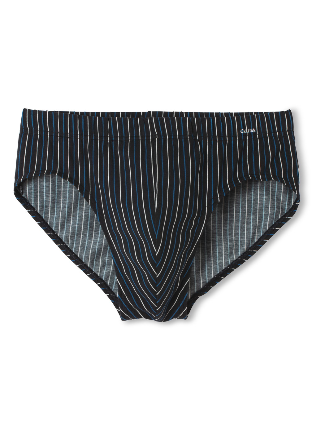 Herren - Slip aus Baumwolle in Schwarz, Gestreift aus Serie Cotton Code von CALIDA