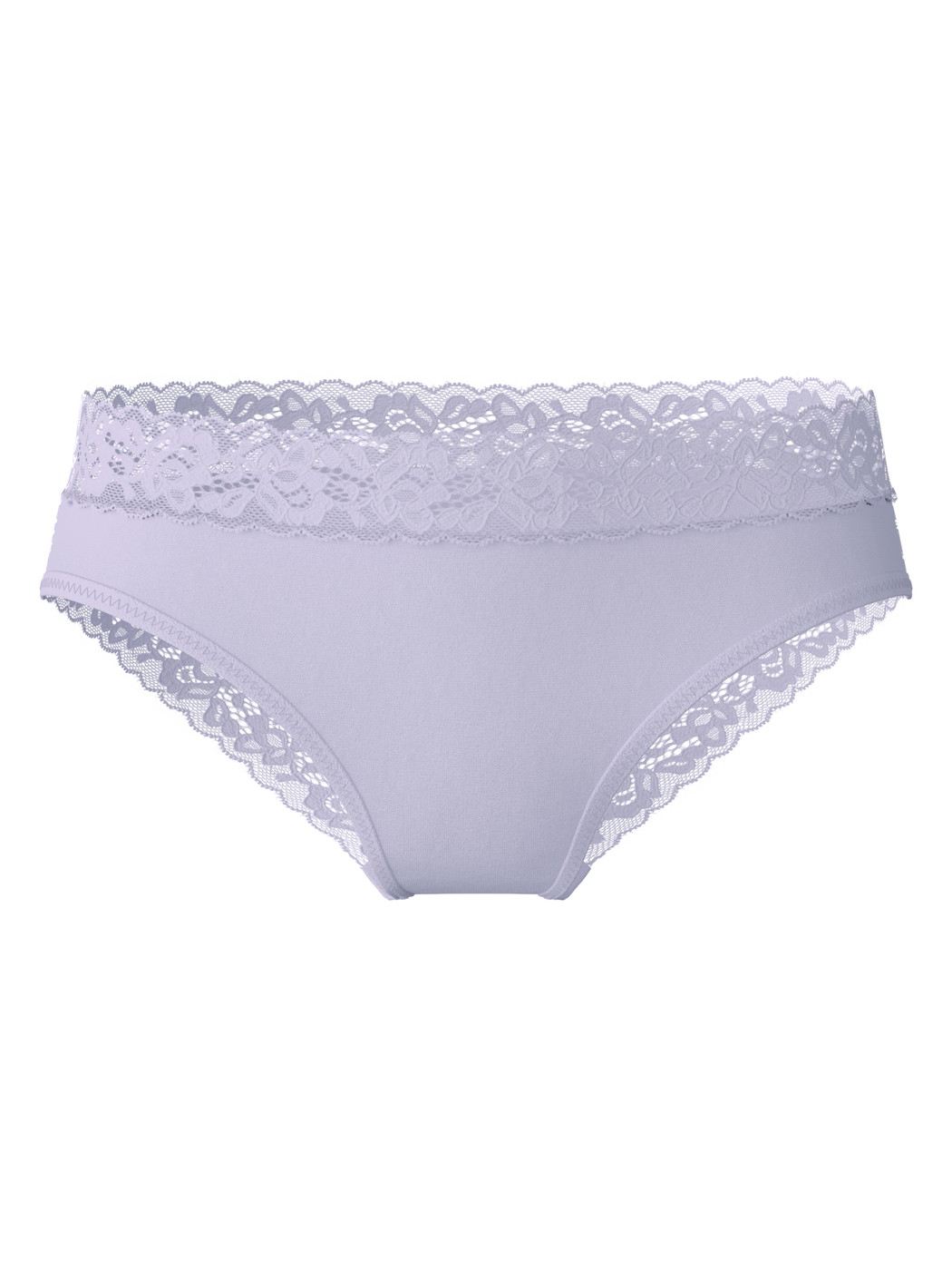 Femme - Culotte en Coton de couleur Violet, Dentelle, de la série Natural Comfort Lace de CALIDA