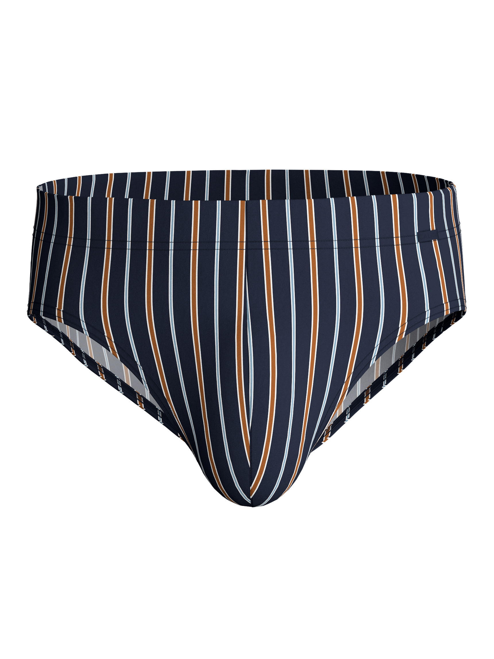 Herren - Slip aus Baumwolle in Orange, Gestreift aus Serie Grafic Cotton von CALIDA