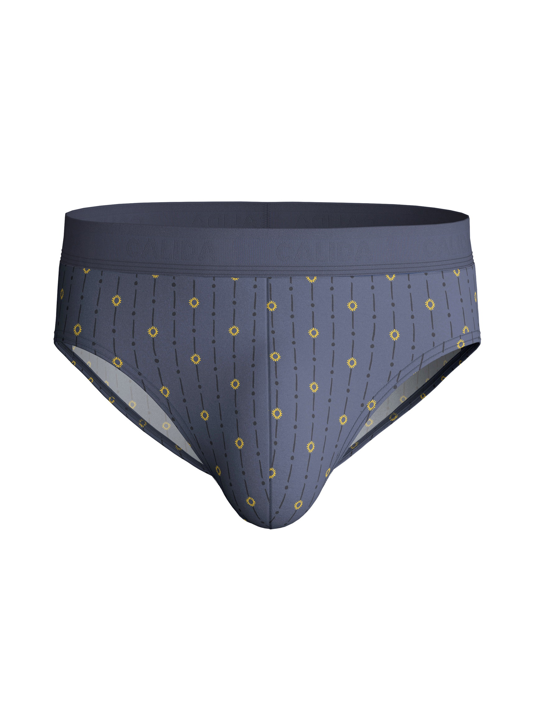 Herren - Slip mit Softgummibund aus Baumwolle in Grau, Gemustert aus Serie EDITION 85 von CALIDA