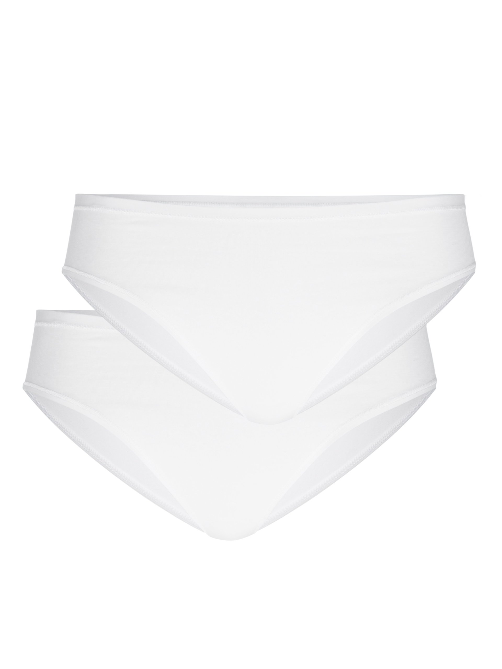 Multipack Women - Briefs, 2-Pack made of Cotton in White, Unicoloured, from the Benefit Women series by CALIDA