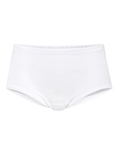 Femme - Culotte taille haute en 100% coton de couleur Blanc, Unicolore, de la série Iconics de CALIDA