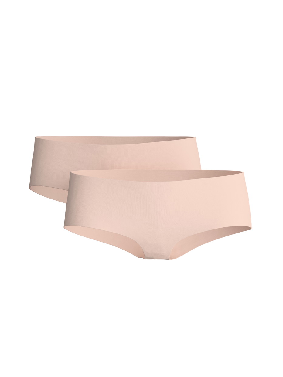 Multipack Damen - Seamless-Panty, low cut, 2er-Pack aus Modal in Rosa, Einfarbig aus Serie Natural Skin Duo von CALIDA