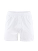 Homme - Boxer short avec ouverture en 100% coton de couleur Blanc, Unicolore, de la série Cotton Code de CALIDA