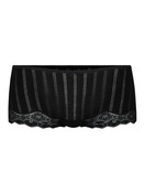 Damen - Panty, low cut aus Baumwolle in Schwarz, Spitze aus Serie Etude Toujours von CALIDA