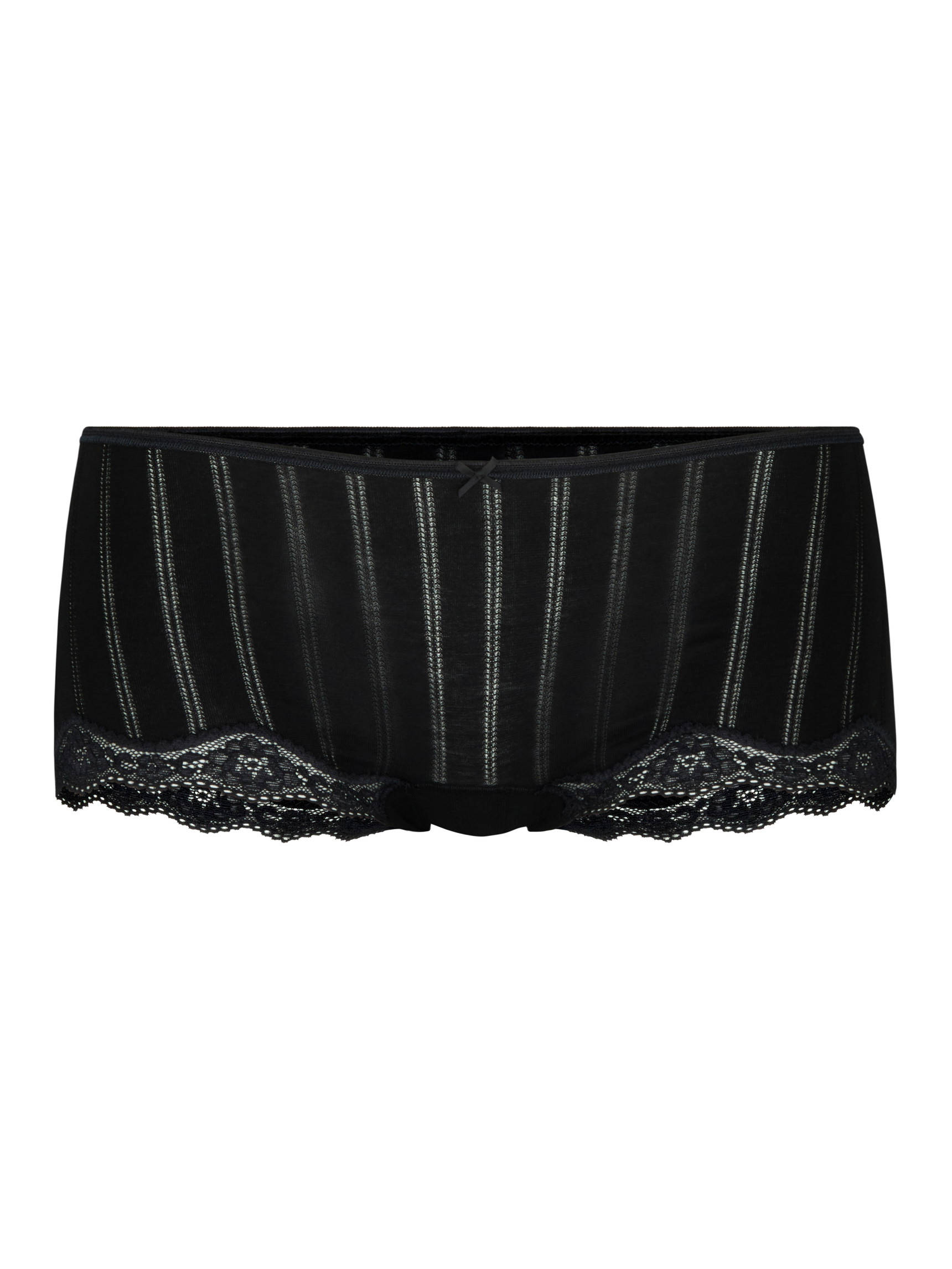 Damen - Panty, low cut aus Baumwolle in Schwarz, Spitze aus Serie Etude Toujours von CALIDA