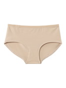 Femme - Panty, taille basse en Coton de couleur Beige, Unicolore, de la série Natural Comfort de CALIDA, Détourage, Fond blanc, Fond blanc