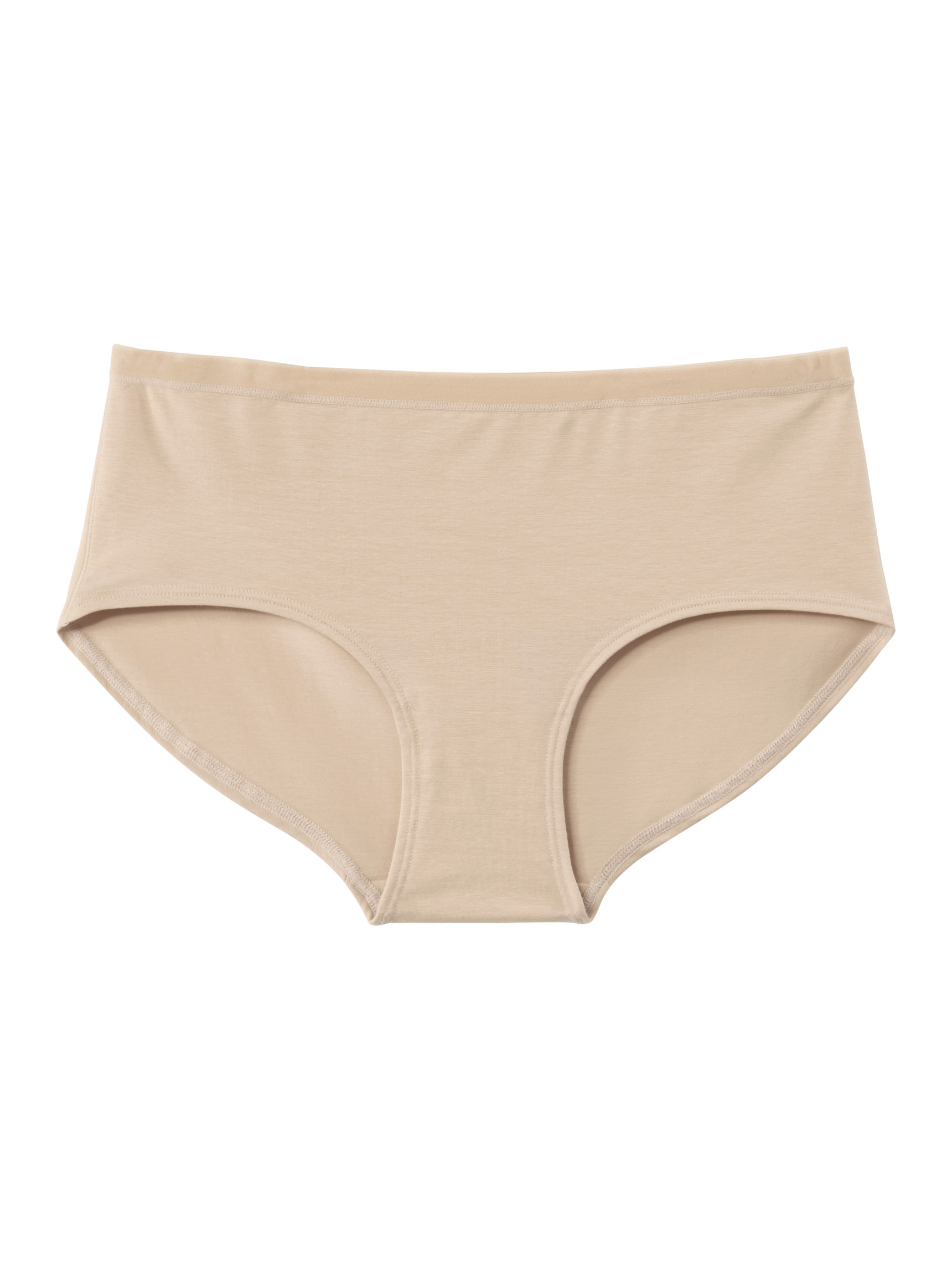 Damen - Panty, low cut aus Baumwolle in Beige, Einfarbig aus Serie Natural Comfort von CALIDA, Freisteller, Weißer Hintergrund, Weißer Hintergrund