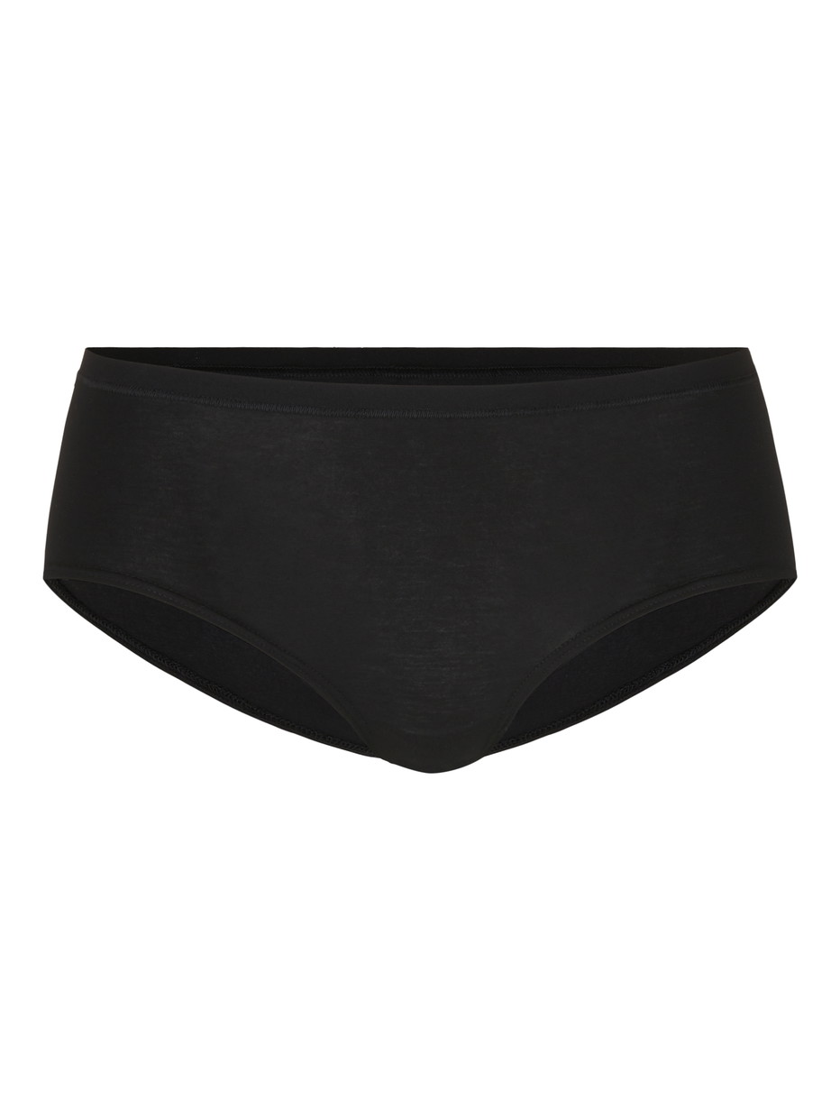 Damen - Panty, low cut aus Baumwolle in Schwarz, Einfarbig aus Serie Natural Comfort von CALIDA