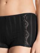 Femme - Panty taille haute en Coton de couleur Noir, Dentelle, de la série Etude Toujours de CALIDA, Détail