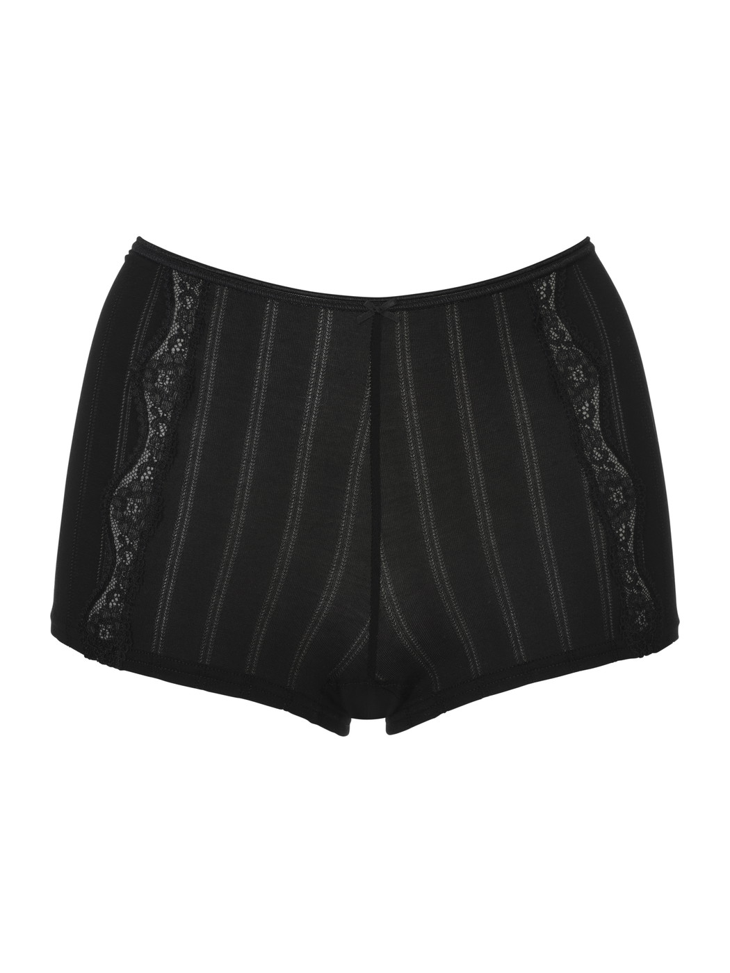 Femme - Panty taille haute en Coton de couleur Noir, Dentelle, de la série Etude Toujours de CALIDA