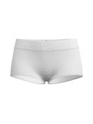 Femme - Panty taille haute en Coton de couleur Blanc, Unicolore, de la série Elastic Special de CALIDA