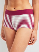 Le mannequin Femme porte le/la Panty taille haute en Coton de couleur Rose, Rayée, de la série Elastic Special de CALIDA, Vue de face