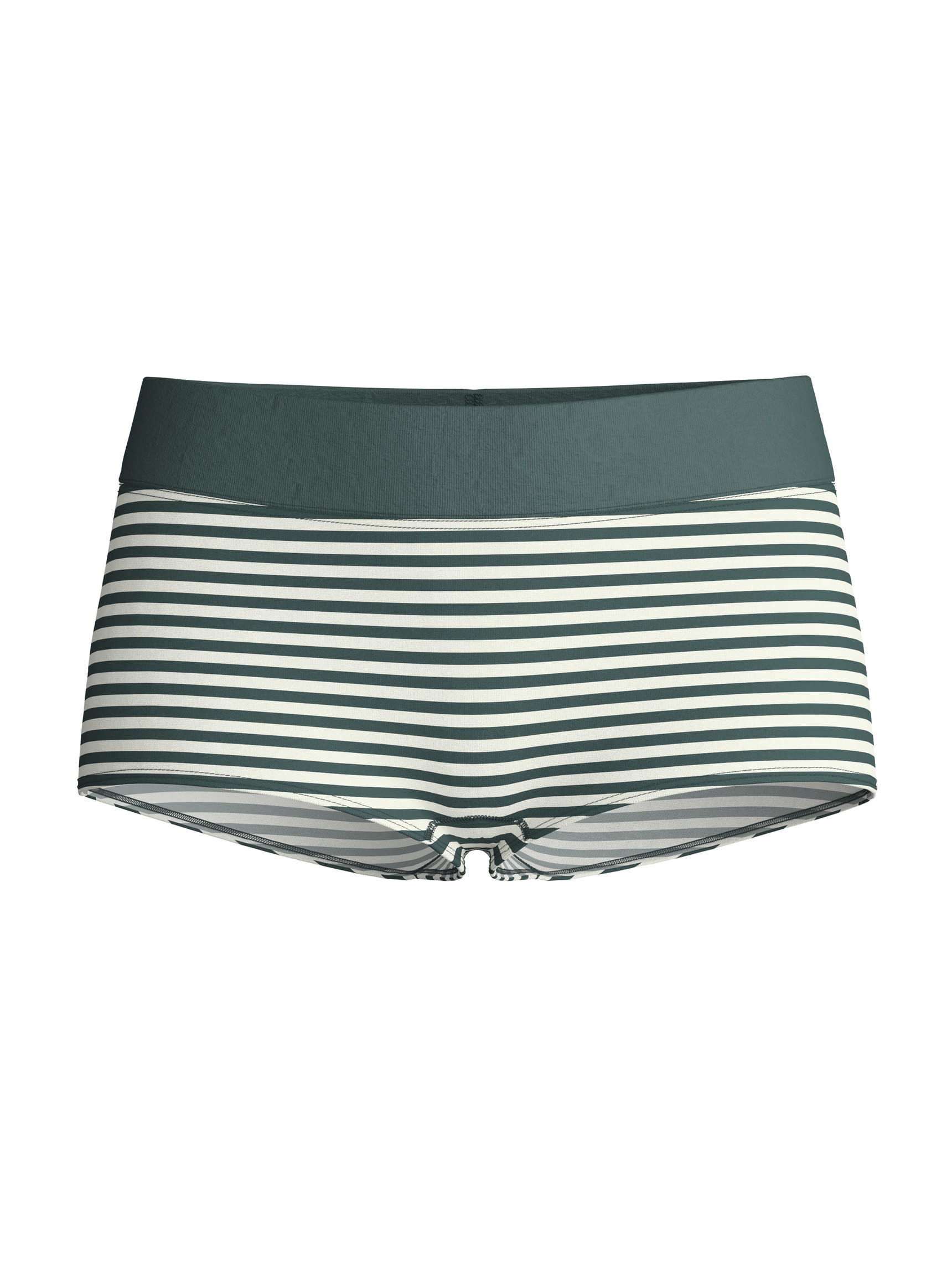 Women - Shorty regular cut made of Cotton in Green, Striped, from the Elastic Special series by CALIDA