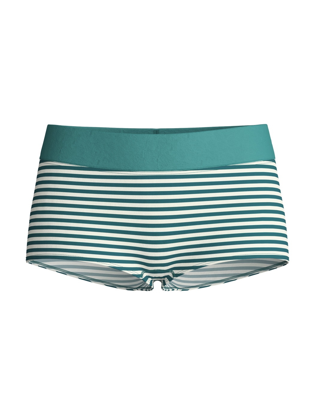 Women - Shorty regular cut made of Cotton in Green, Striped, from the Elastic Special series by CALIDA