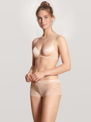 Le mannequin Femme porte le/la Panty taille haute en Coton de couleur Beige, Unicolore, de la série Sensual Secrets de CALIDA, Tenue, Vue de face