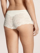 Women model is wearing Shorty regular cut made of Viscose in White, Lace from the Sensual Secrets series by CALIDA, Back view