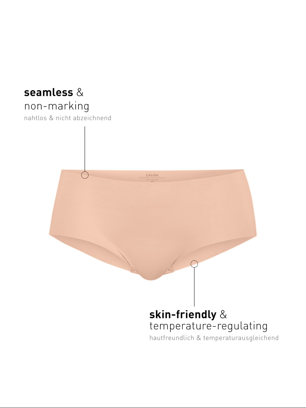 Le mannequin Femme porte le/la Panty en Modal de couleur Beige, Unicolore, de la série Natural Skin de CALIDA, Image supplémentaire