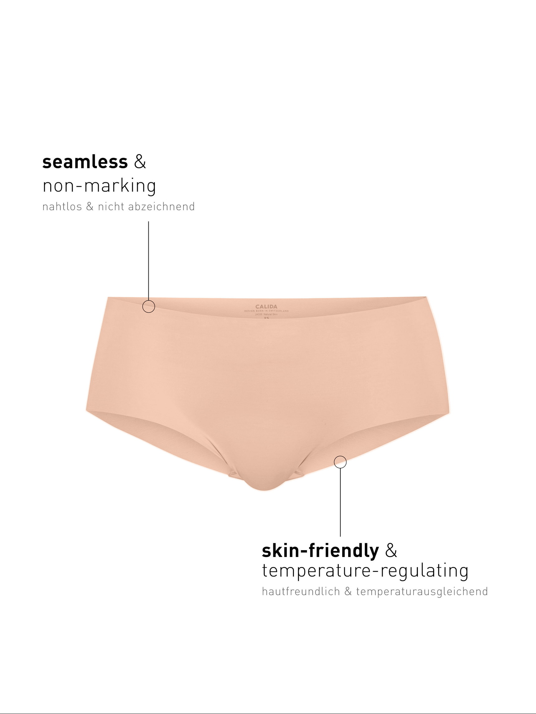 Le mannequin Femme porte le/la Panty en Modal de couleur Beige, Unicolore, de la série Natural Skin de CALIDA, Image supplémentaire
